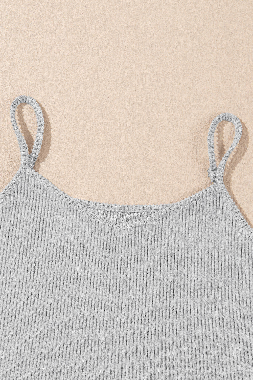 3 Crop Pieces Rib Camisole Matching Shorts Lounge Set with Cardigan