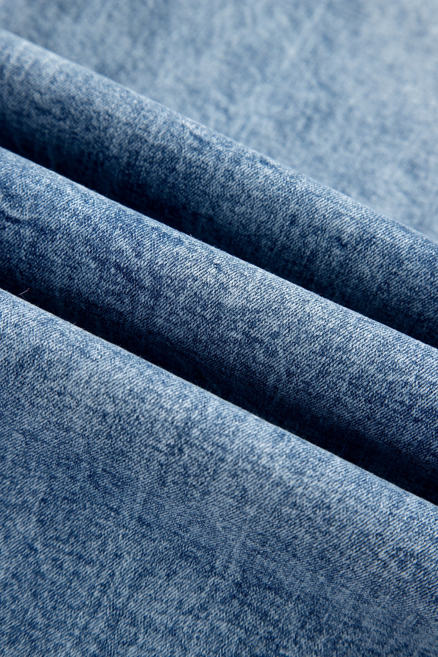 Beau Blue Fashion Blue Acid Wash Pocket Detail Flare Jeans