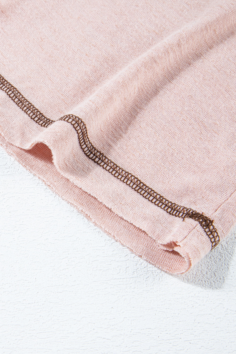 Women's T-shirt with Loose Exposed Seam Detail