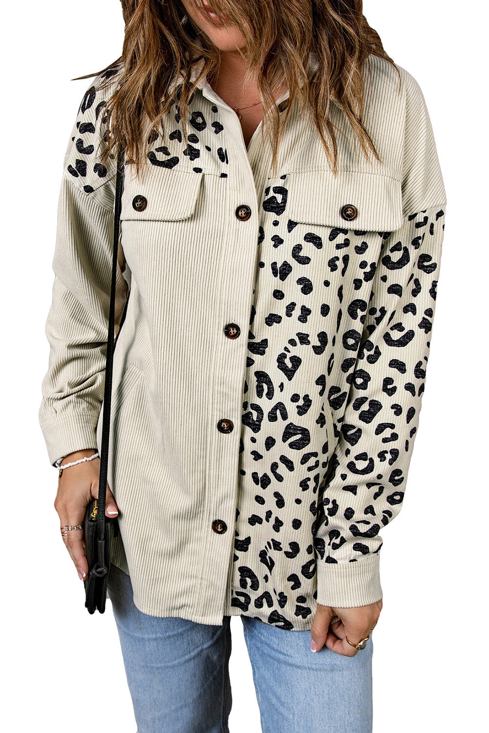 Jacket for Women Detail Pocket-Detail Cord