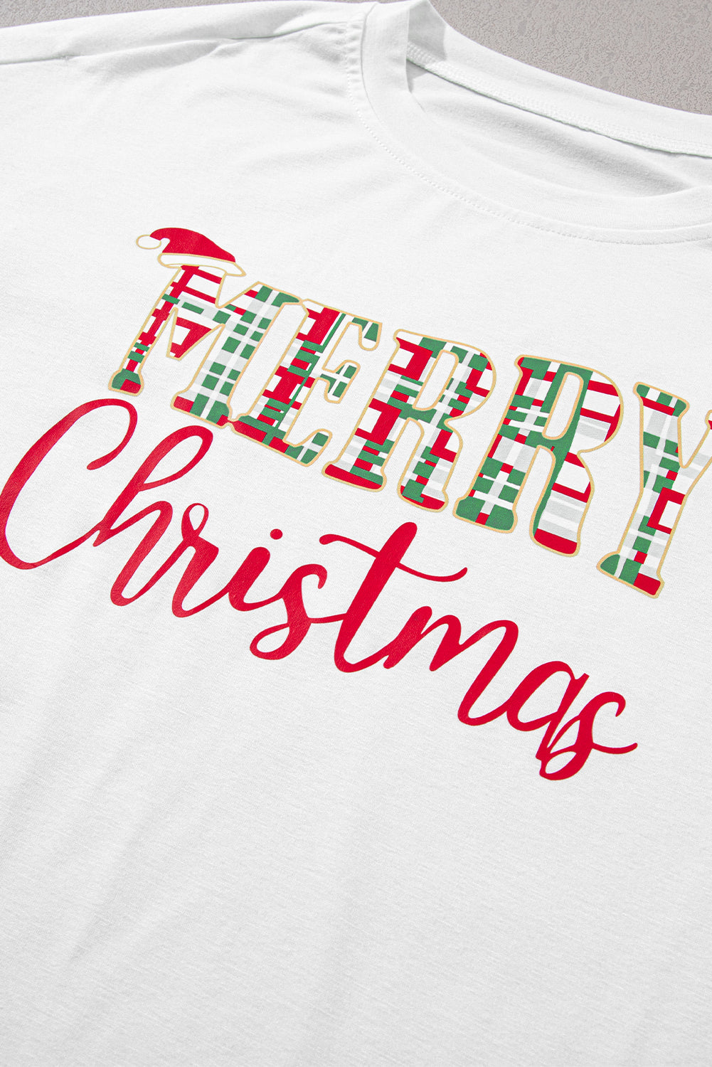 Merry Print Christmas Plaid 2-Piece Lounge Set