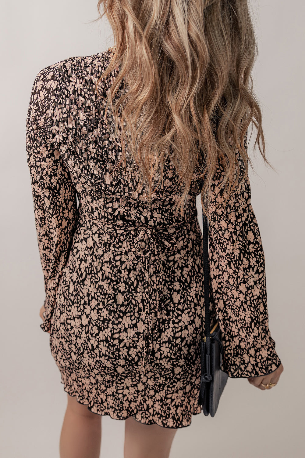 Women's Floral Dresses Featuring V Neck Lace-Trimmed-up Deep
