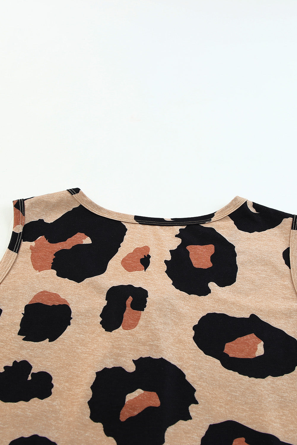 Tank Top for Women Chest Button Neck