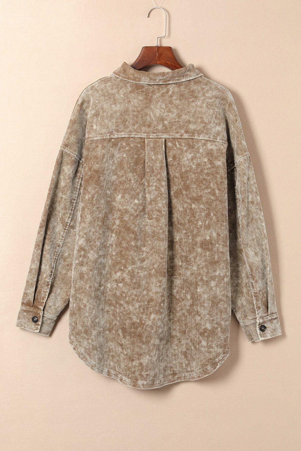 Women's Mineral-Washed Oversized Shacket