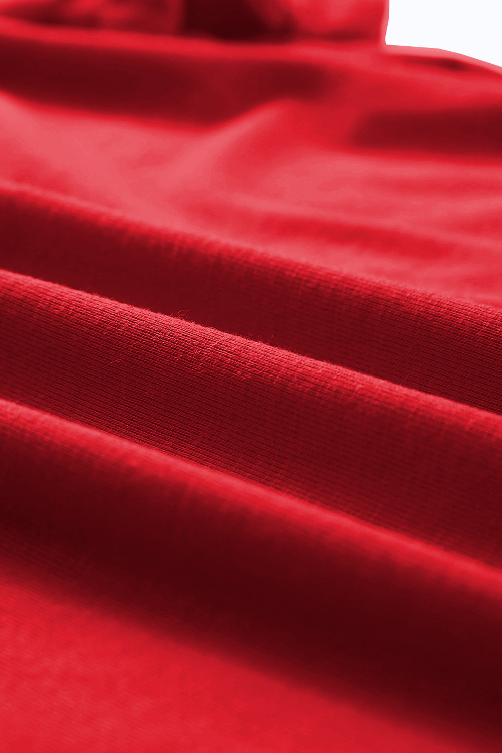 Women's Tee with Red Everyday Plain Crew Neck