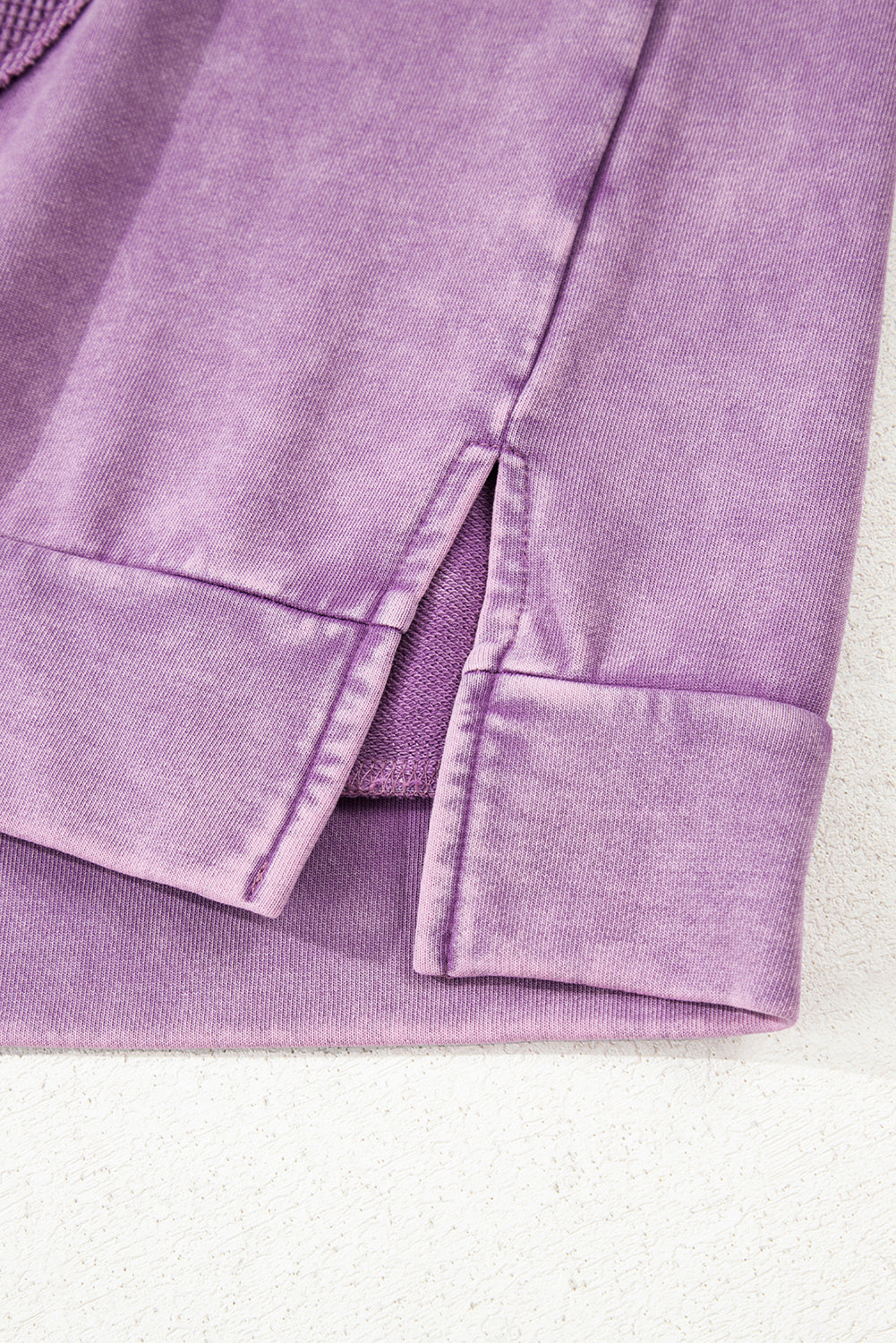 Mineral Bow Wash Big Patchwork Pullover Sweatshirt