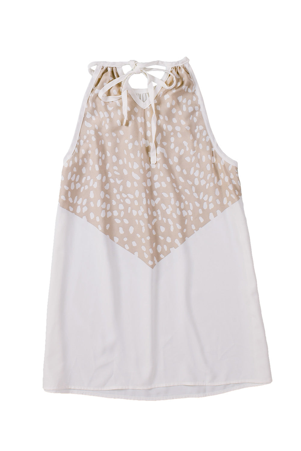 Women's Tank with Halter Spotted Splice