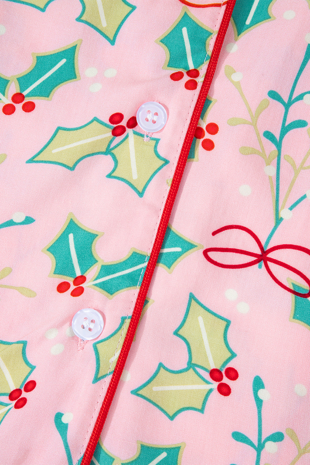 Floral Set Christmas Pajamas in Multicolour