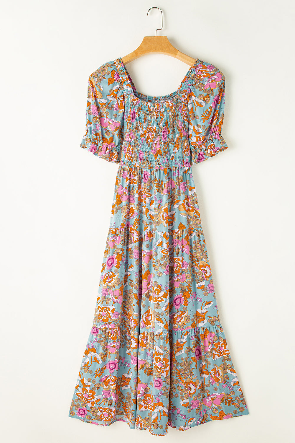 Floral Dresses for Women Sleeve High-Rise Balloon