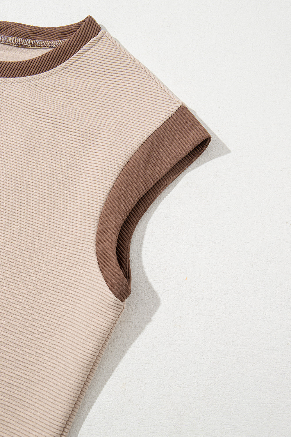 Textured Colorblock Stylish Colorblock Trim Shift Mini Dress