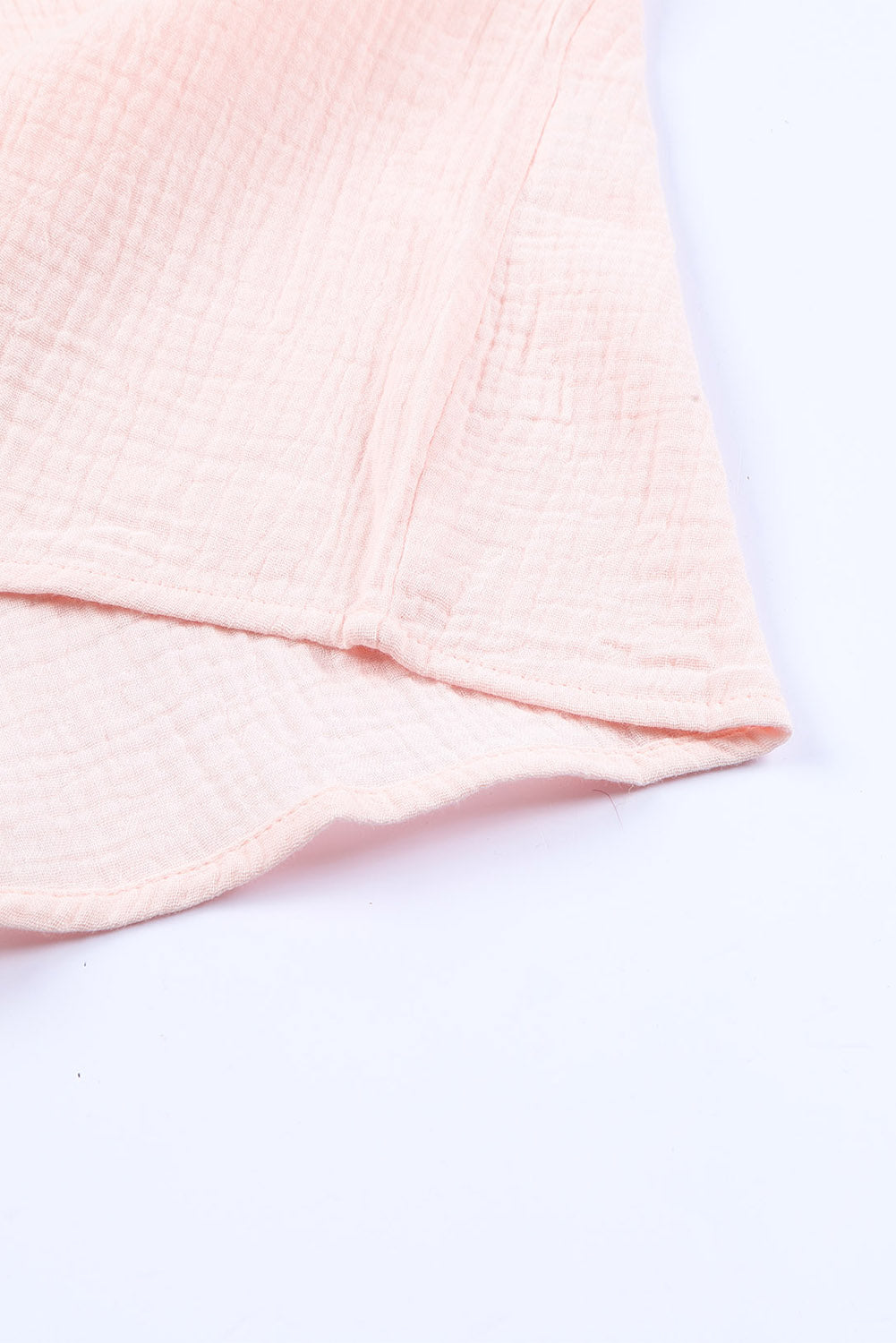 Blouse for Women Pink Layered Ruffle-Trimmed Sleeve