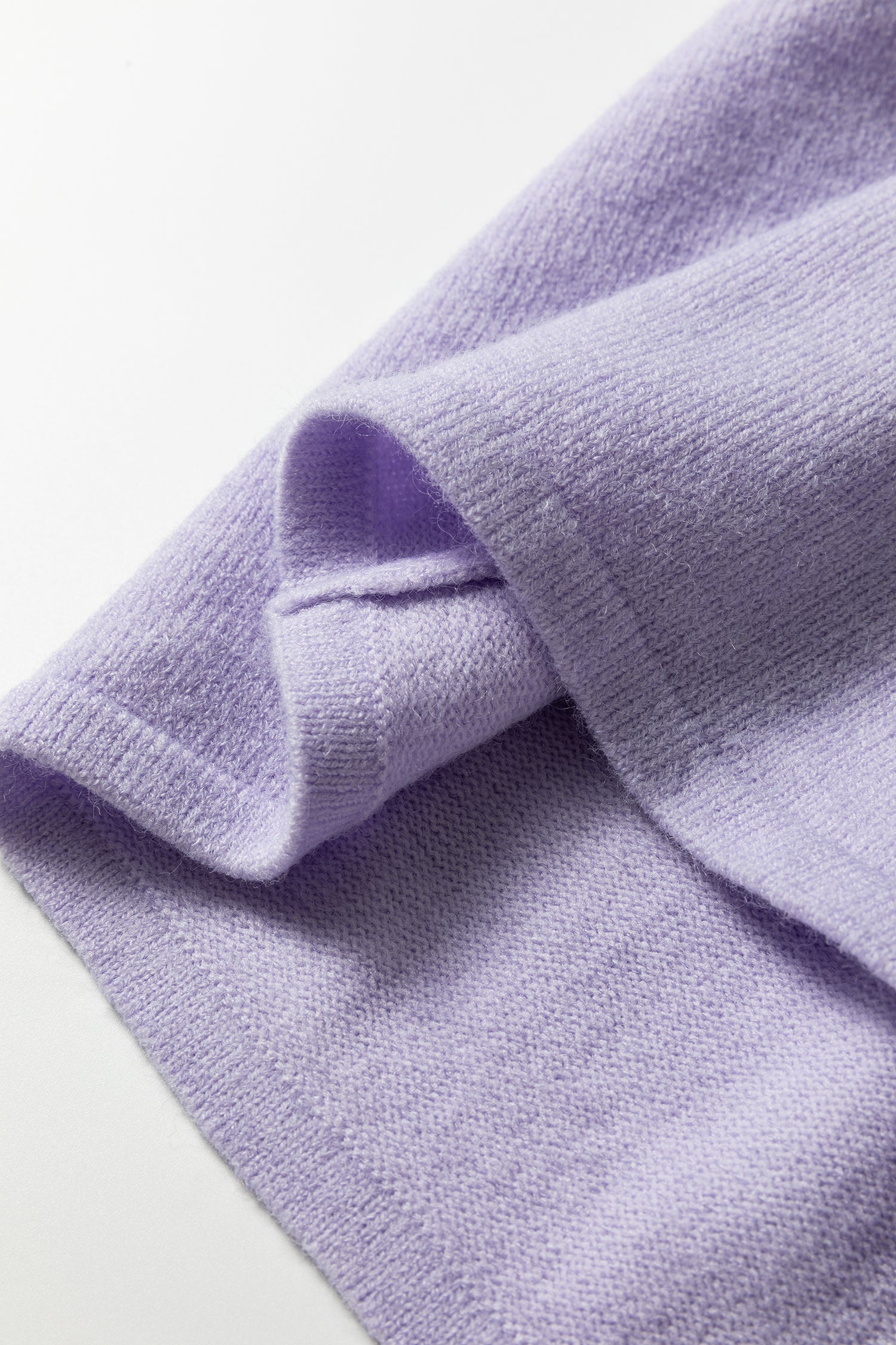 Lavendula Boxy 3/4 Sleeve Knit Button Down Cardigan Knit Top