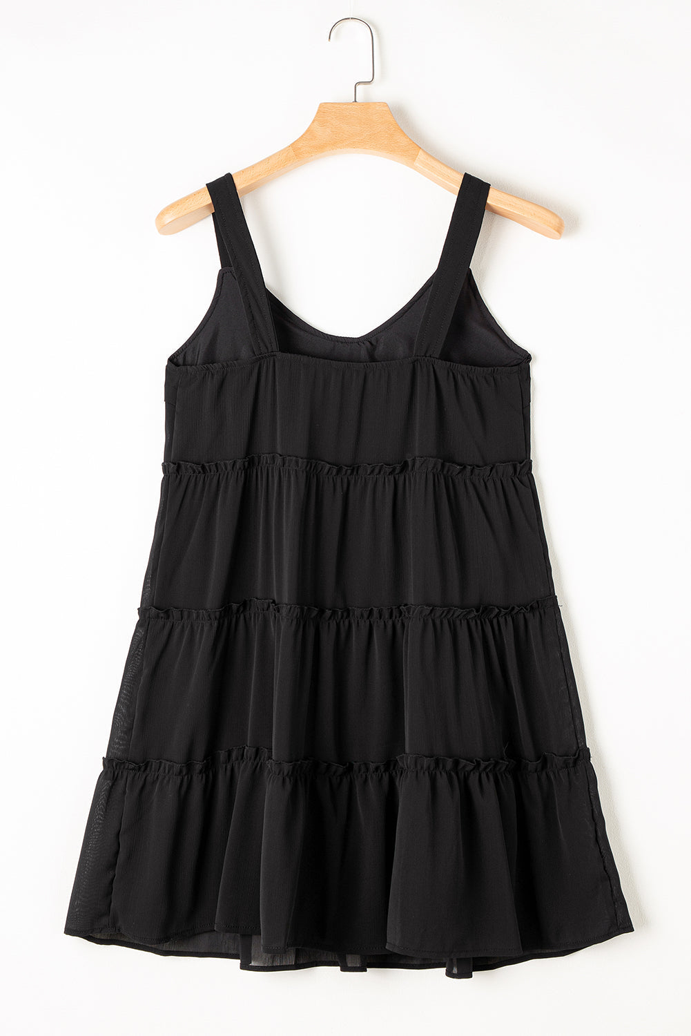 Women's Frill-Trimmed Layered Sleeveless Dress