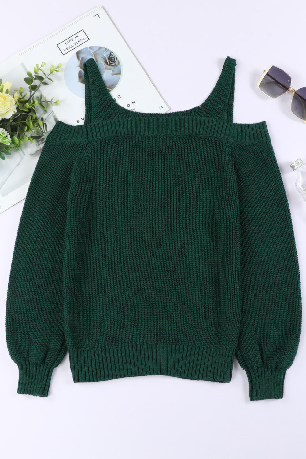 Women's Sweater with Juliette Knitted Dew Shoulder