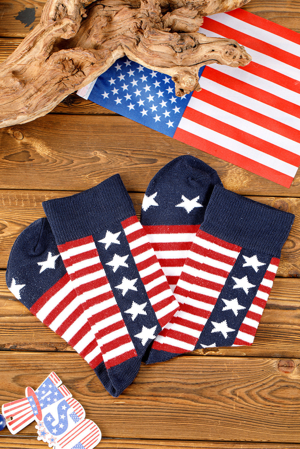 Inspired Stripes American Stripes Stars Crew Socks