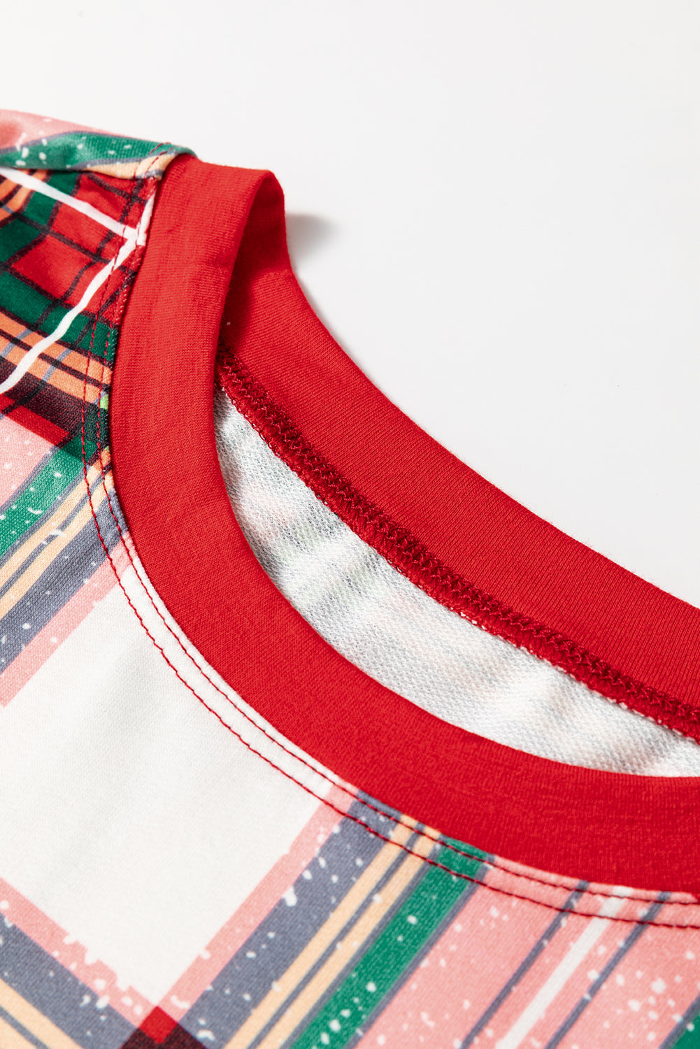 Christmas Top Plaid Allover and Pants Lounge Set