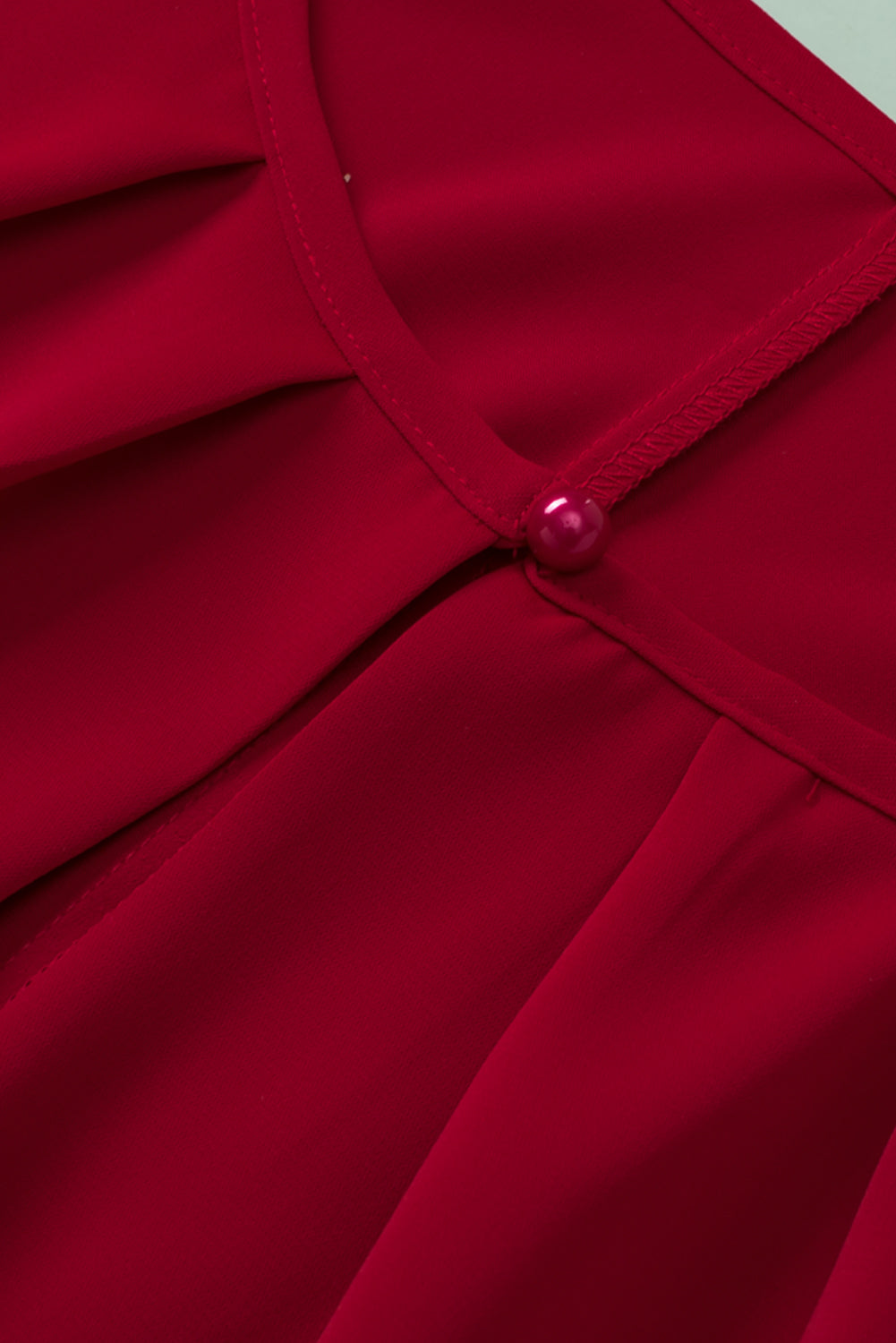 Women's T Shirt Featuring Pleat-Detail Crew Neck Plus Size