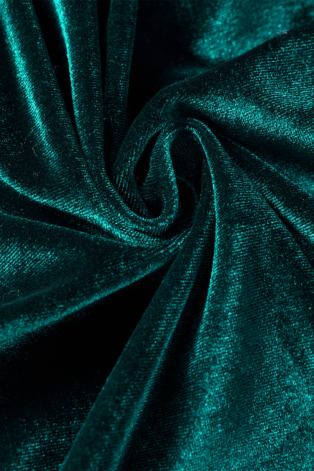 Velvet Buttoned Front Ruffled Mini Dress