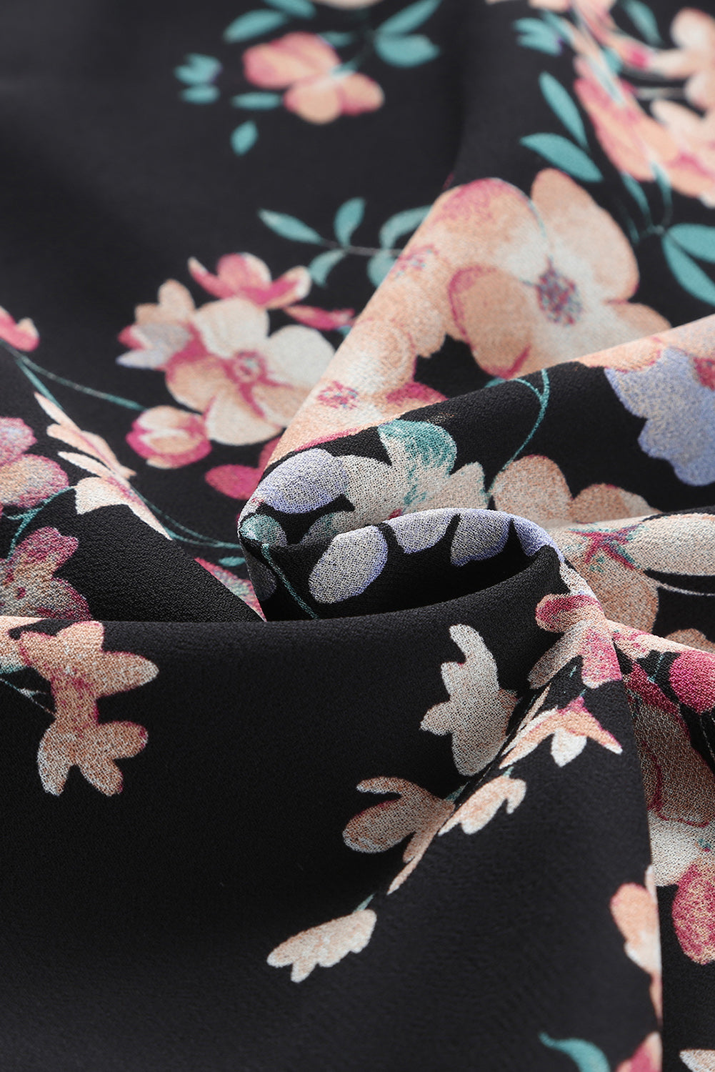 Women's Wildflower Print Chiffon Blouse