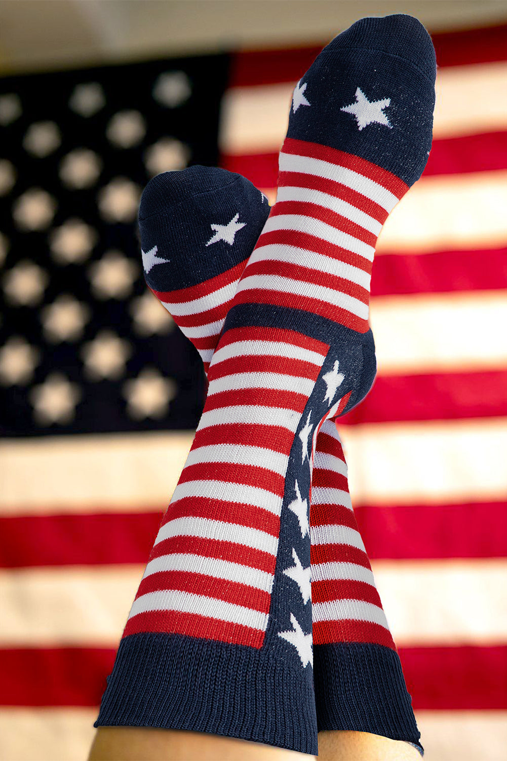 Inspired Stripes American Stripes Stars Crew Socks