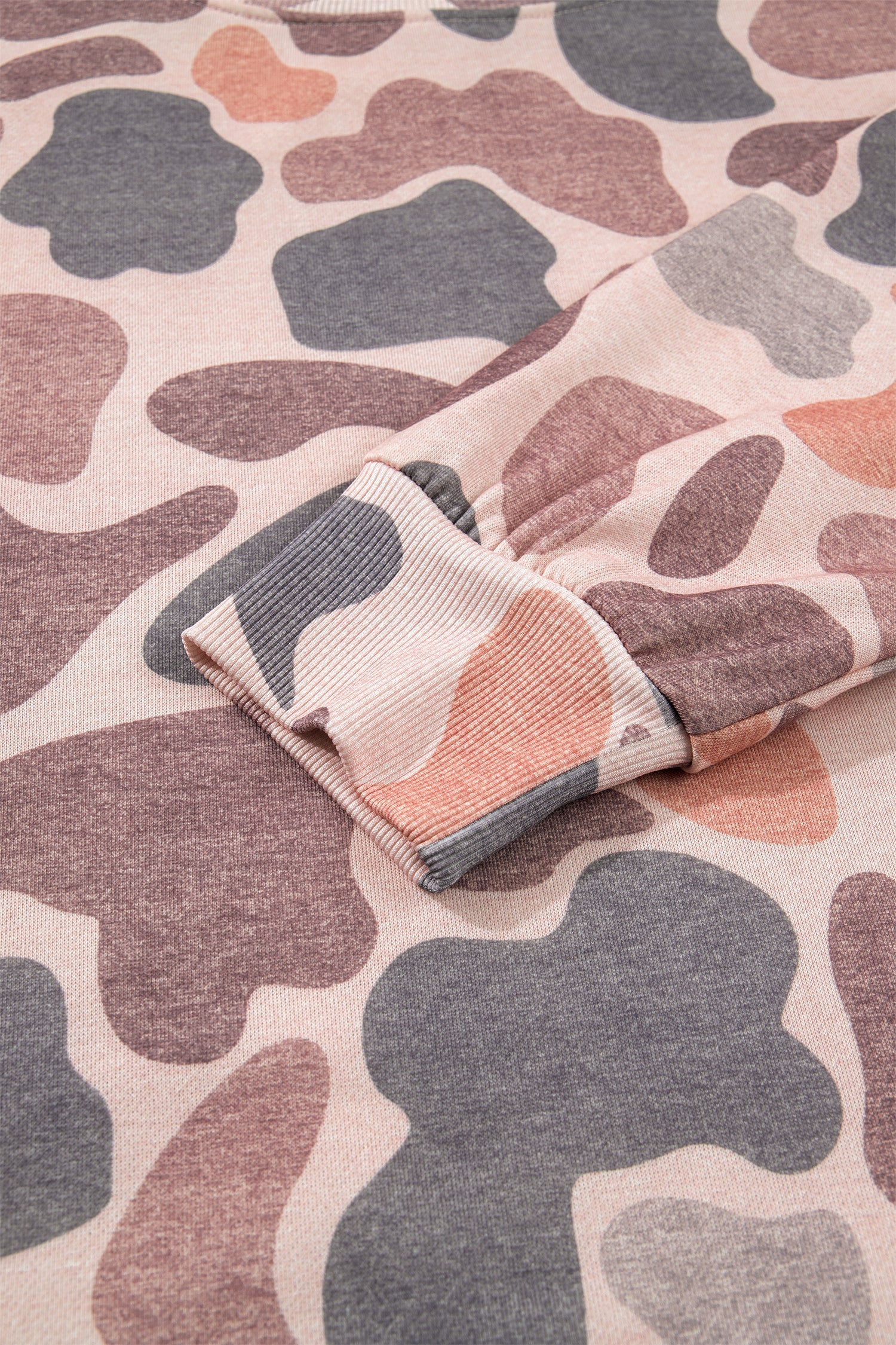 Style Camouflage Western Pullover Sweatshirt in Multicolour
