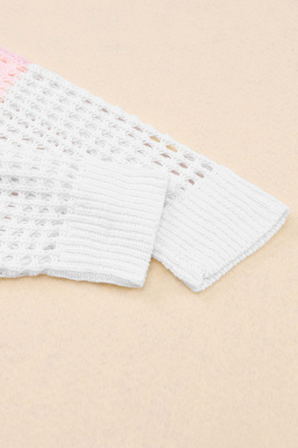 Women's Eyelet Twisted Back Knit Top
