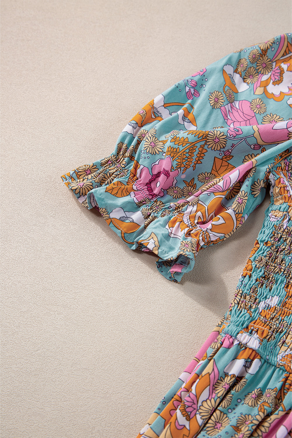 Floral Dresses for Women Sleeve High-Rise Balloon