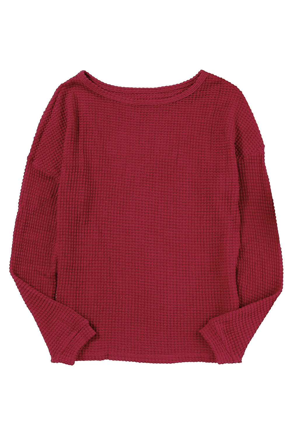 Women's Top Featuring Long-Sleeve Knitted Dropped-Shoulder