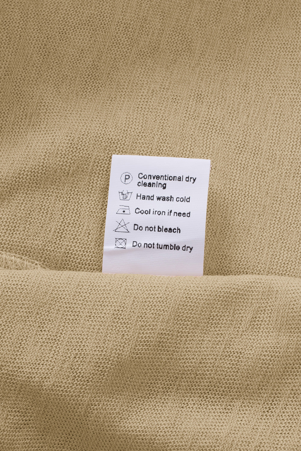 Women's Cardigan with Open-Front Buttons Brown Solid Color