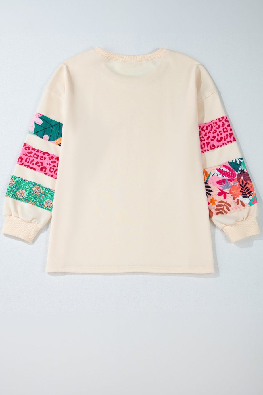 Women's Plus Size Sleeve Split Sweatshirt
