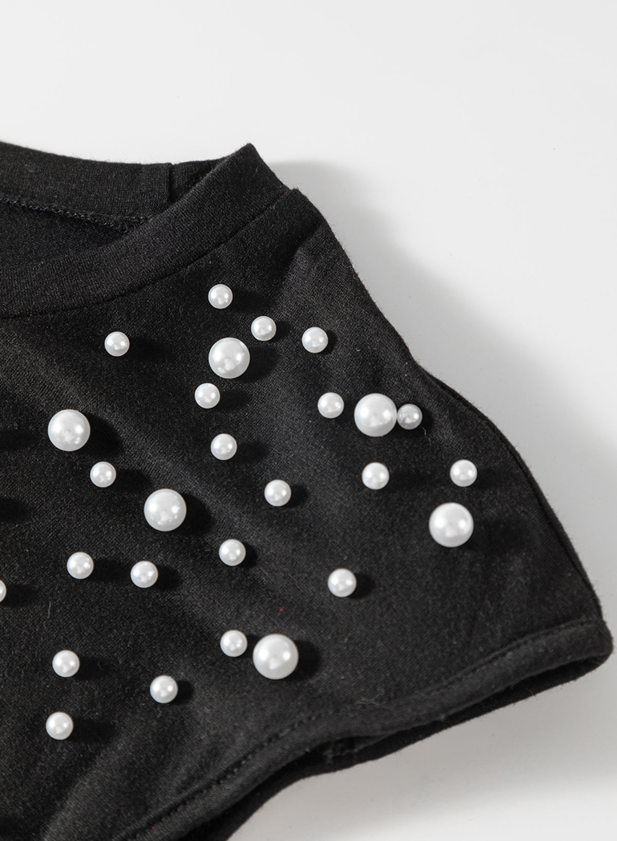 Women's Shoulder Pearls Beaded Tank Top