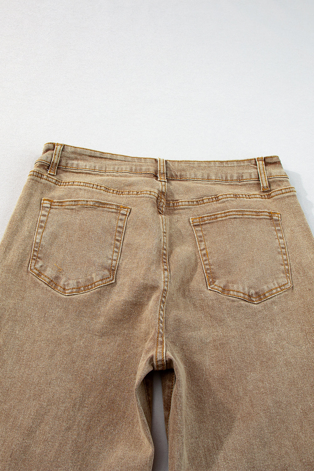 Women's Jeans Featuring Acid Washed High Rise Cropped Wide-Leg