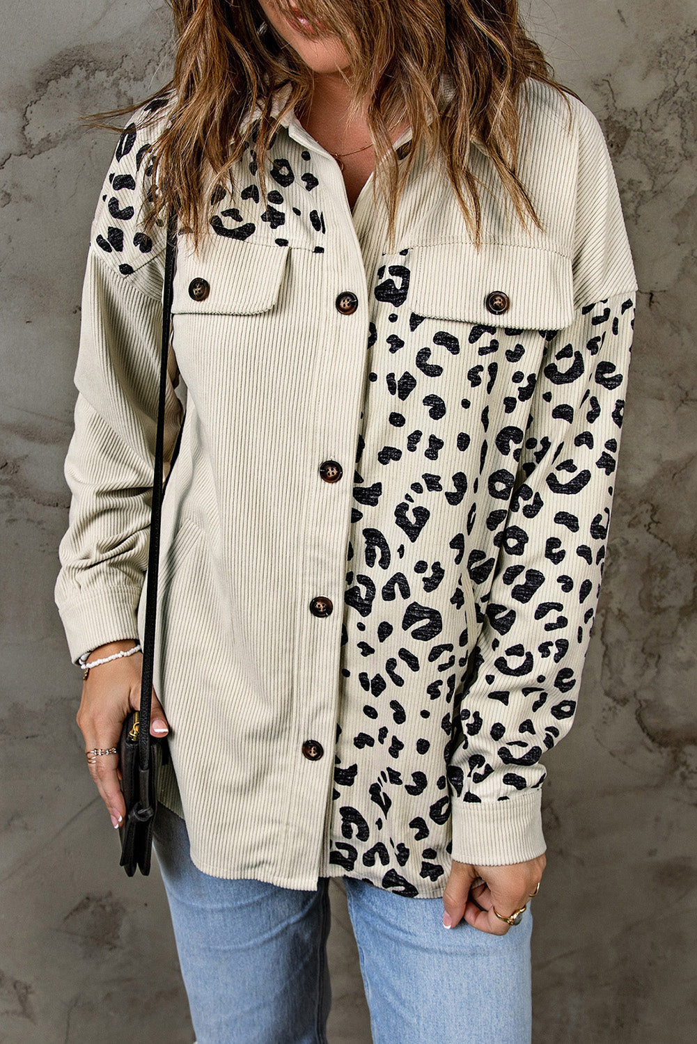 Jacket for Women Detail Pocket-Detail Cord