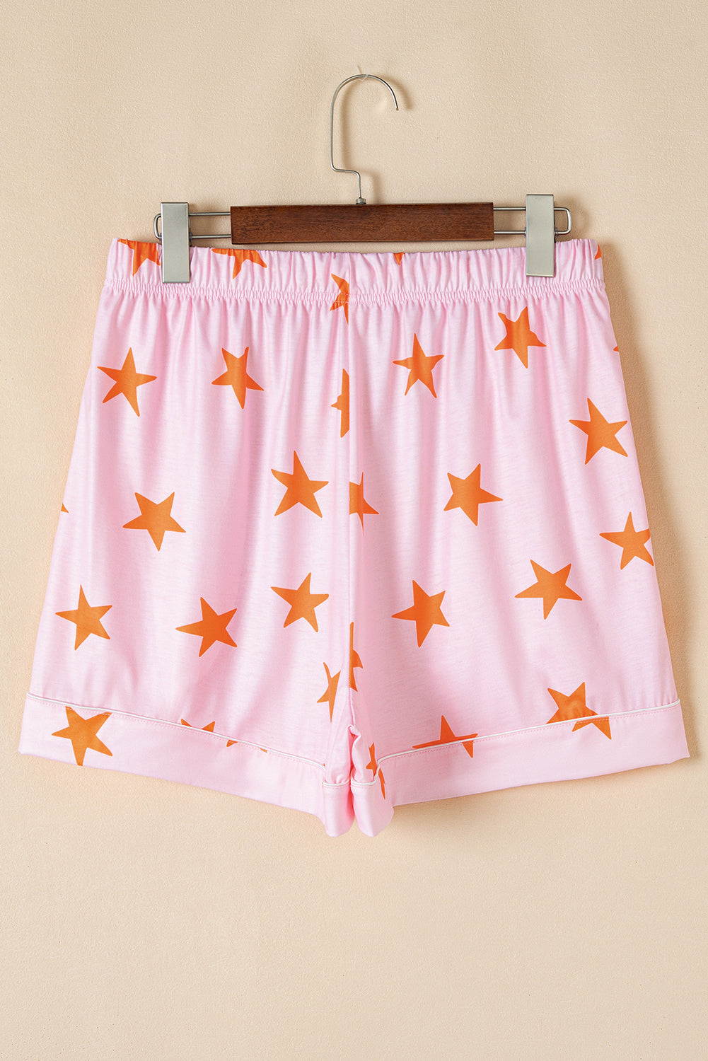 Stars and Short-Sleeved Shirt Shorts Bamboo Pajama Set