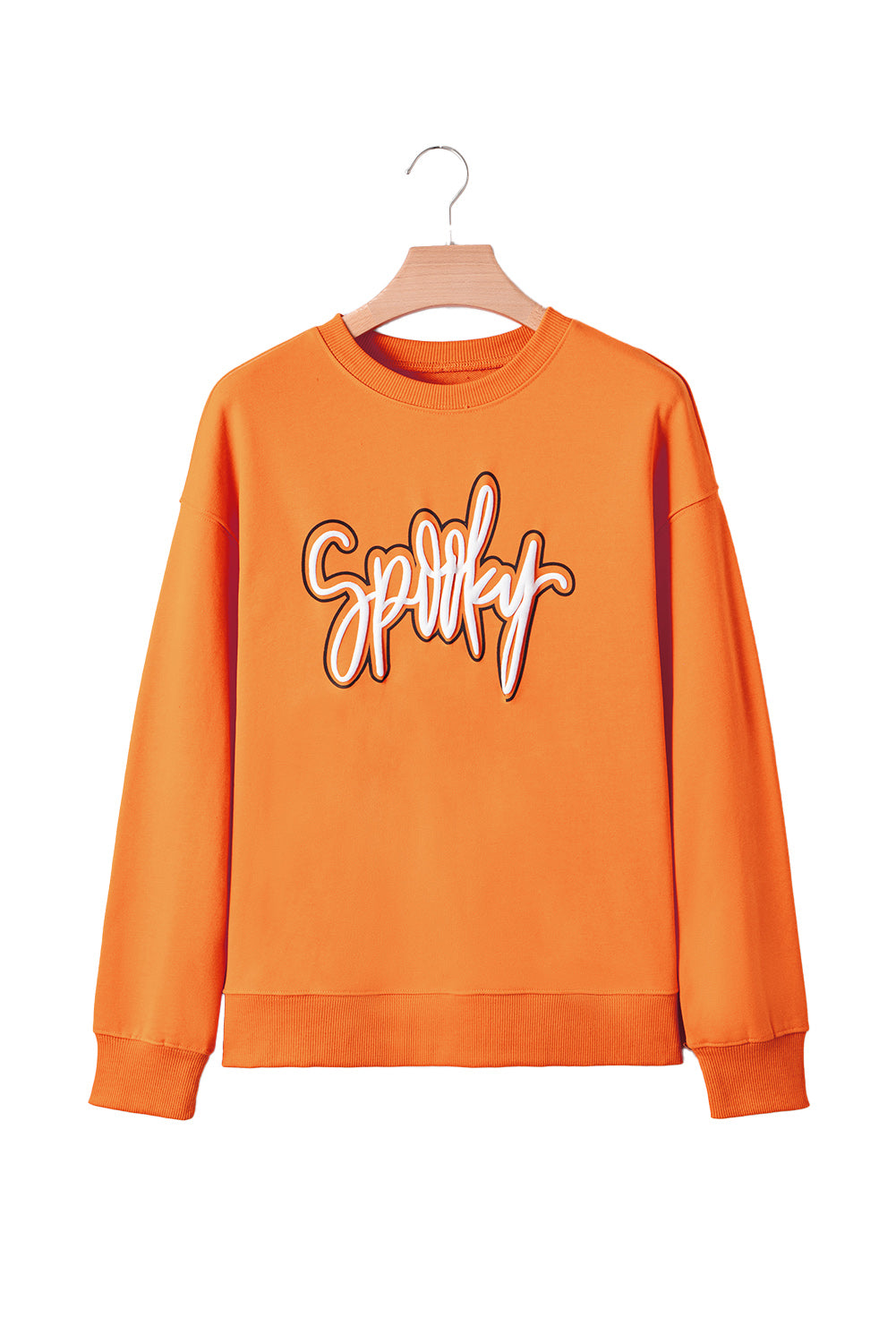 Spooky Graphic Halloween Crew-Neck Holiday Sweatshirt