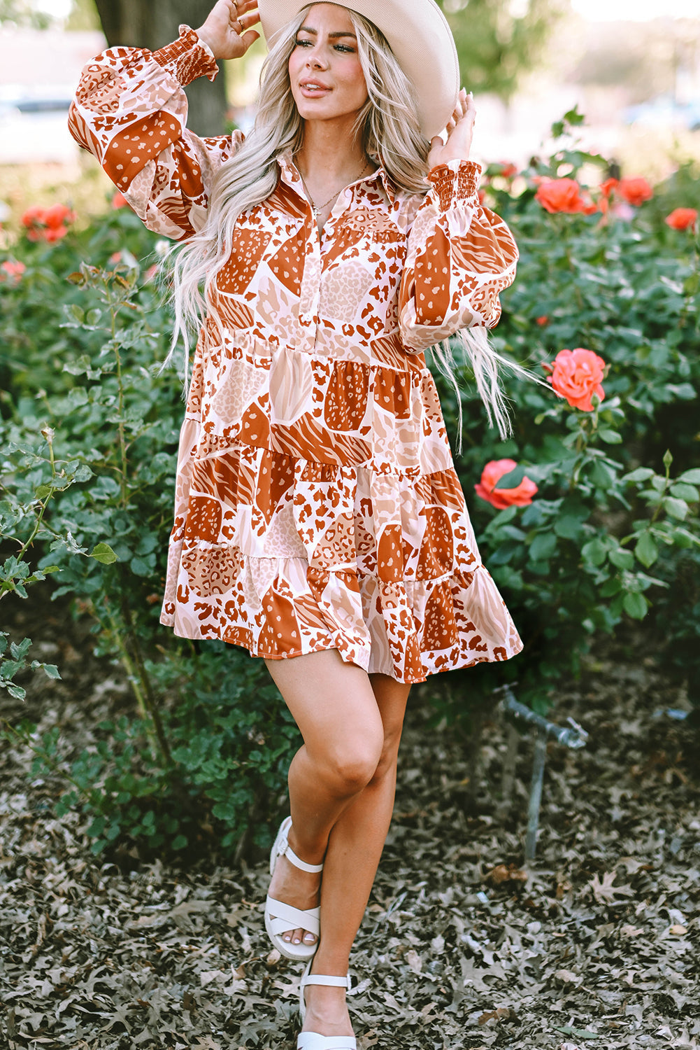 Women's Dress with Swing Multi Pattern