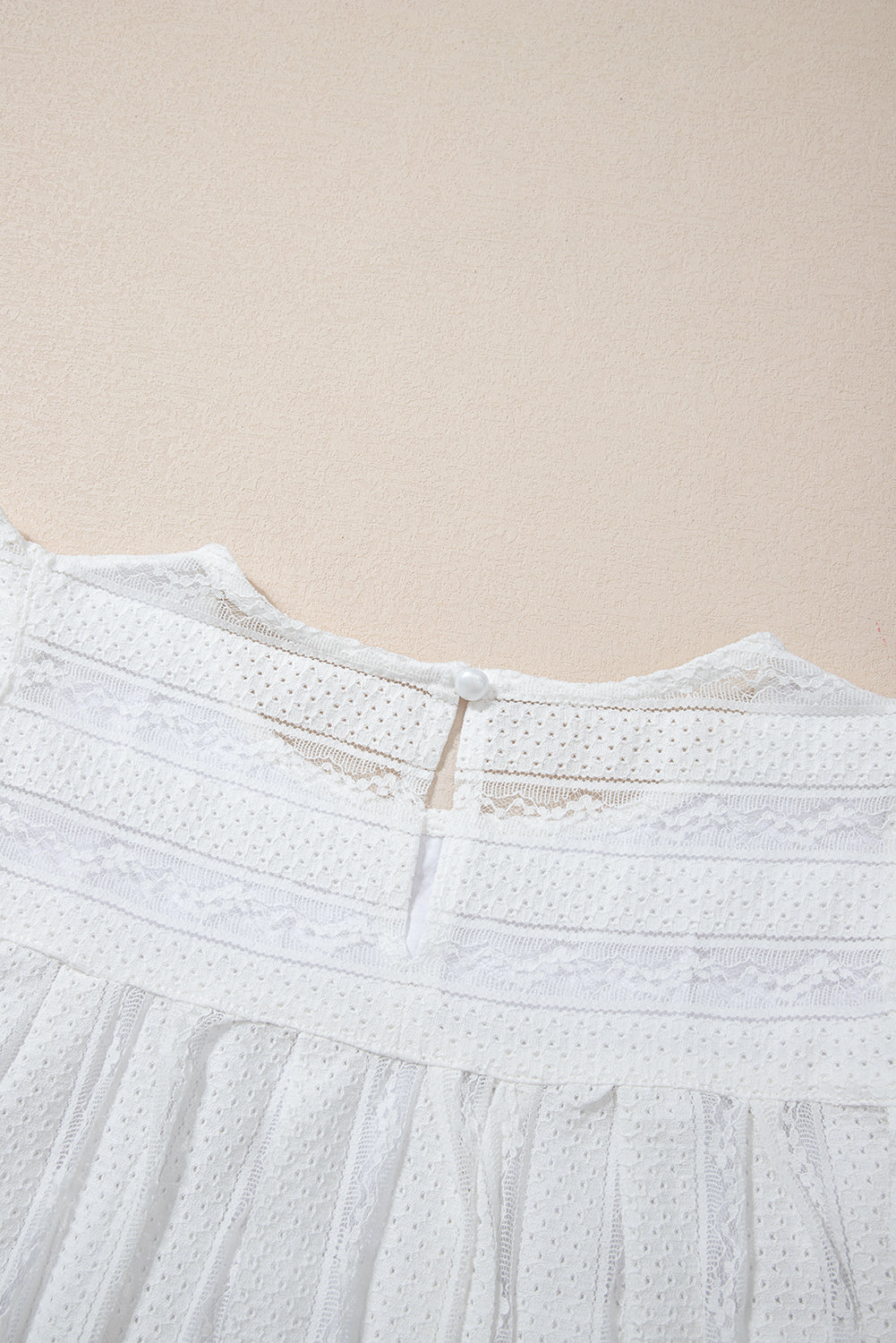Women's Tank Top with Flowy Ruffle-Trimmed Lace-Trimmed