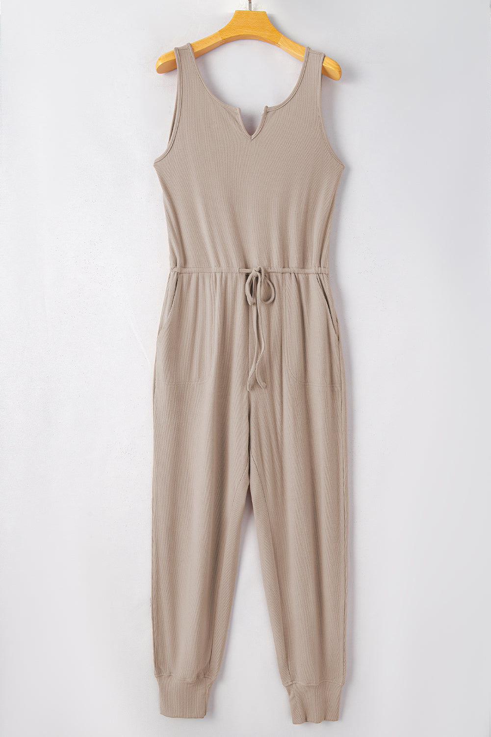 Jumpsuit for Women Notched Neck Sleeveless Jogger