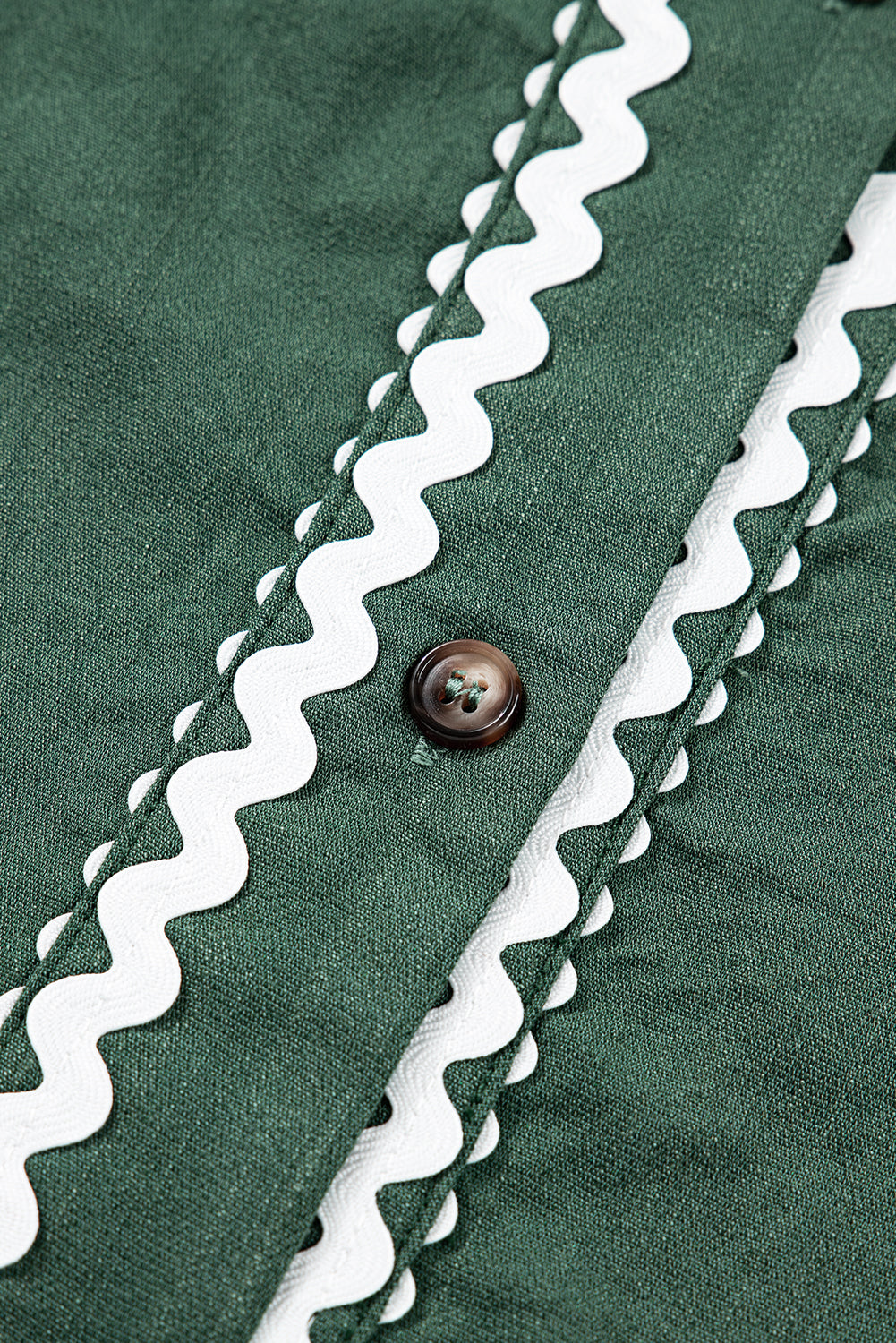 V-Neck Knotted Bracelet Sleeve Shift Dress in Green