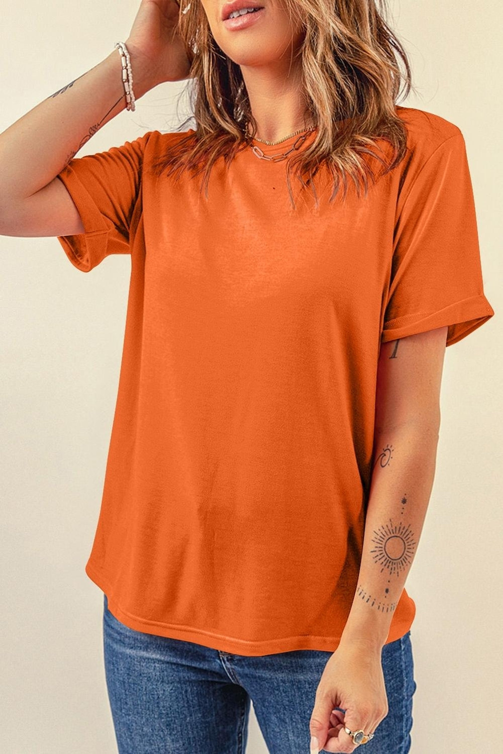 Everyday Plain Crew-Neck Tee
