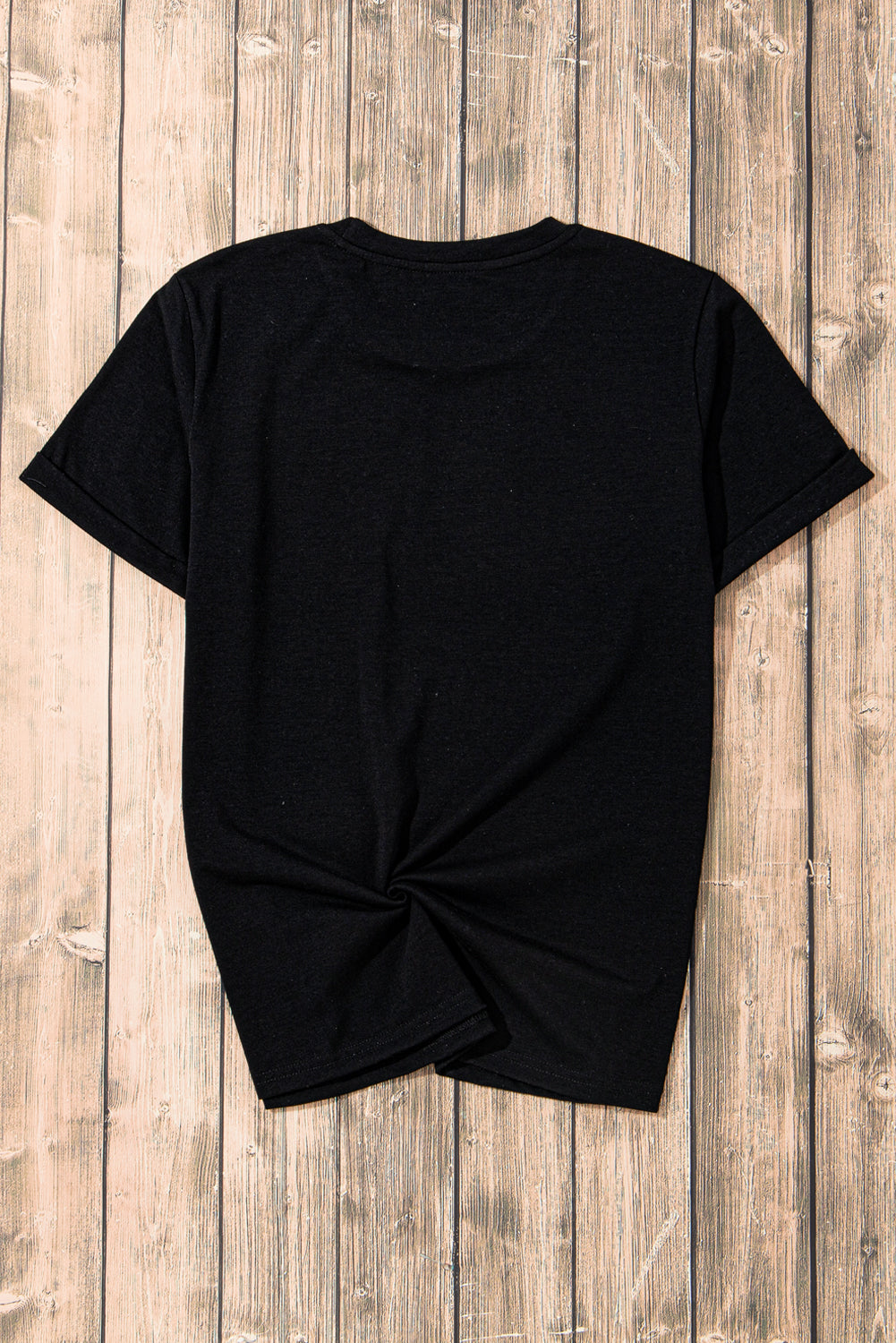 Women's Tee Featuring Crew Neck Everyday Plain
