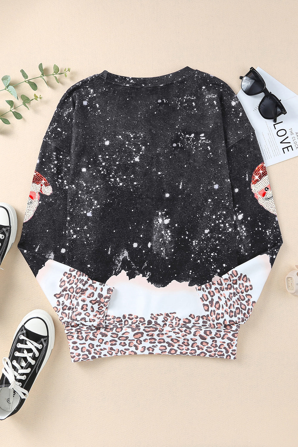 Graphic Sweatshirt for Women Santa Claus