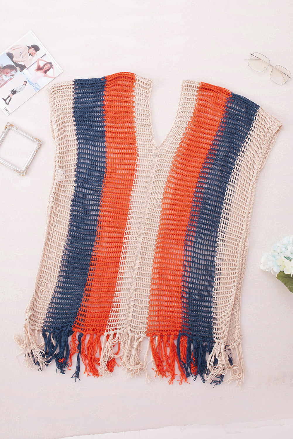 Women's Beach Cover Tassel Crochet Up