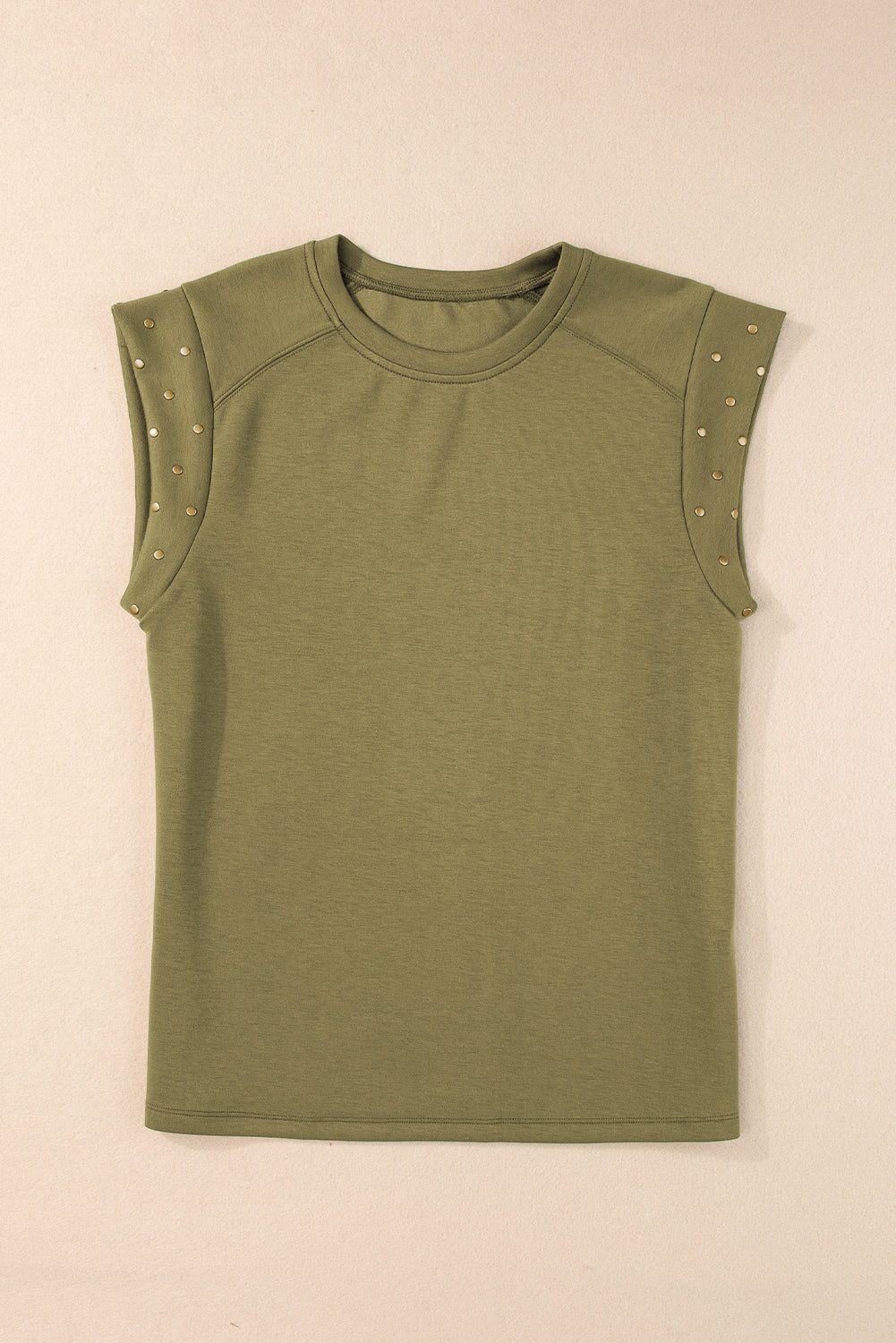 Women's Top Featuring Studded Short-Sleeve