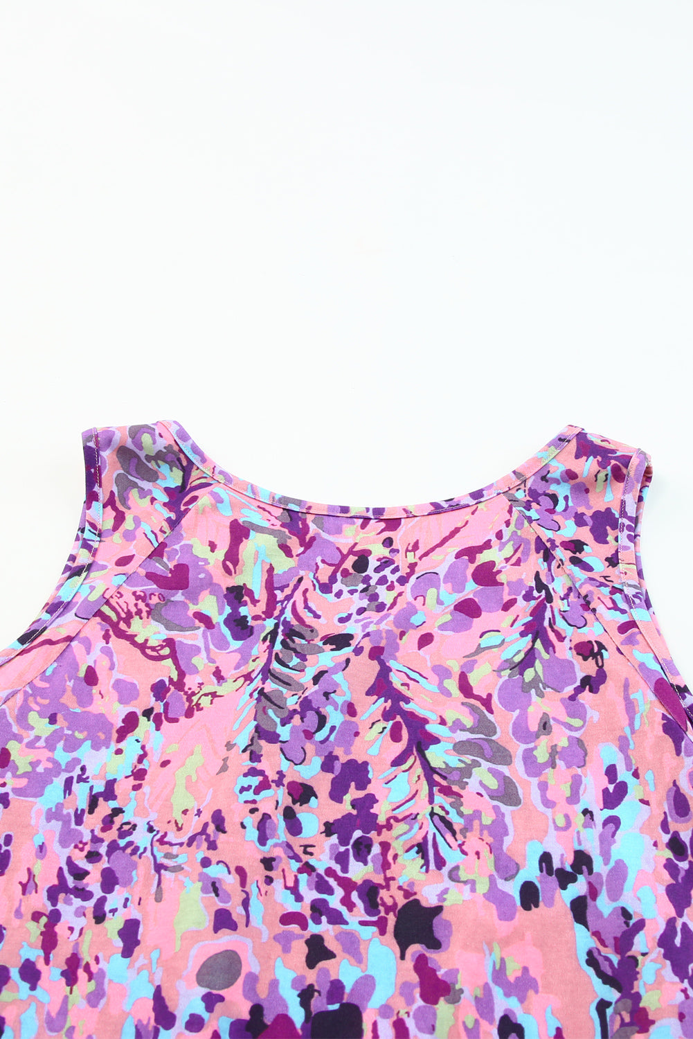 Women's Blouse Featuring Print Cold Shoulder Lavender Floral-Print