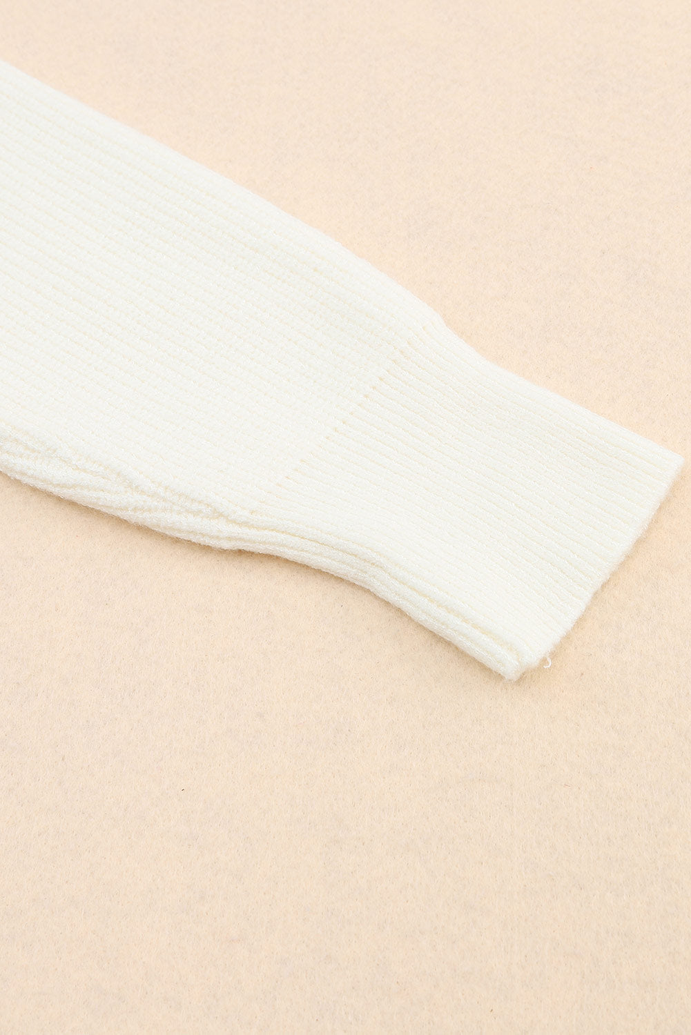 Women's Surplice Crop Rib-Knitted Sweater