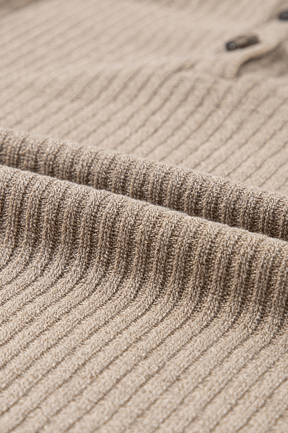 Women's Rib Textured Henley Knit Top