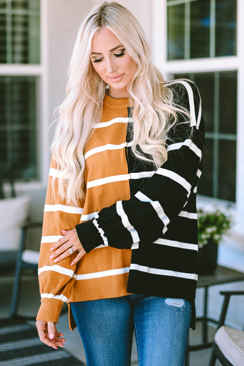 Women's Top Featuring Oversized Dropped Shoulder