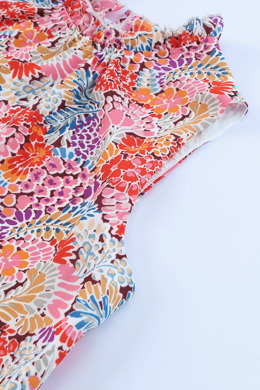 Women's Tank Top Featuring Floral-Print Print Relaxed