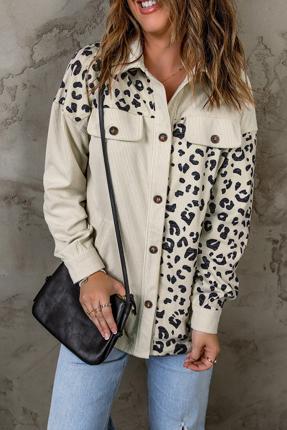 Jacket for Women Detail Pocket-Detail Cord